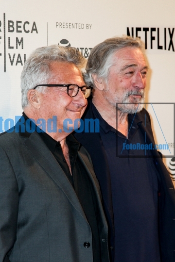 Actors Dustin Hoffman and Robert De Niro