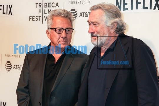 Actors Dustin Hoffman and Robert De Niro