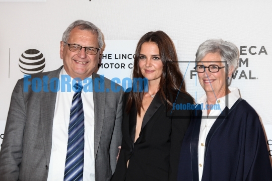 Actress Katie Holmes in with guests