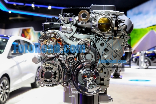 Chevrolet engine 6.2L V8 VVT DI  showing during NYIAS  at Jacobs