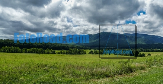 View from Cades Cove in Great Smoky Mountains National Park 